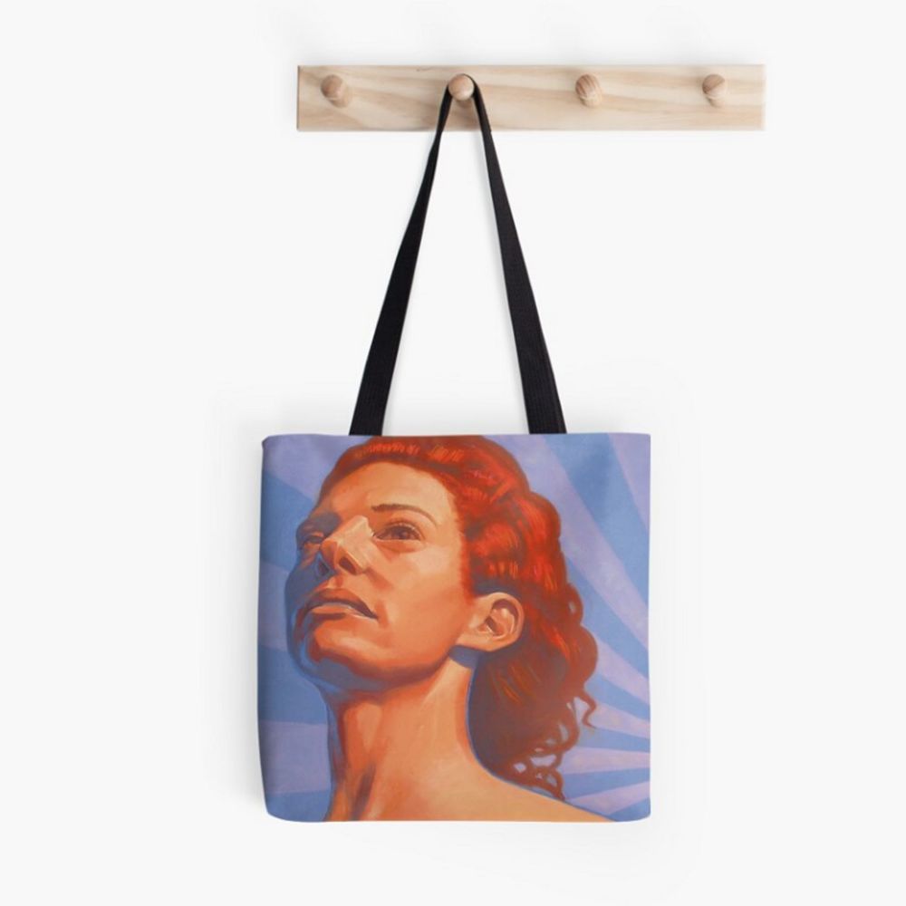 Facing the Future Tote Bag by DarrellArt